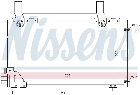 Geprüft NISSENS 94735 - Kondensator, Klimaanlage