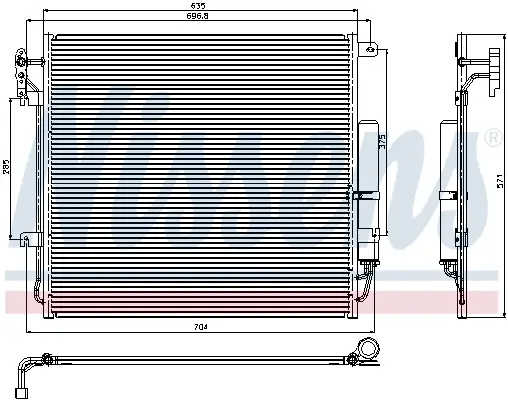NISSENS 94839 - Kondensator, Klimaanlage - ** FIRST FIT ** Echt