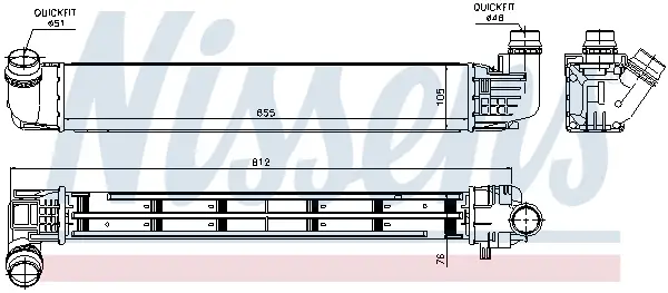 Neue Ware NISSENS 96533 - Ladeluftkühler - ** FIRST FIT **