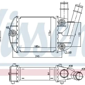Sonderangebot NISSENS 96673 - Ladeluftkühler - ** FIRST FIT **