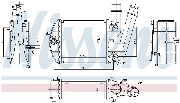 Sonderangebot NISSENS 96673 - Ladeluftkühler - ** FIRST FIT **