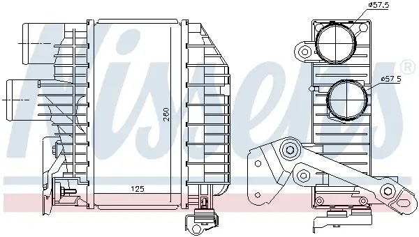 Aktuell NISSENS 96758 - Ladeluftkühler - ** FIRST FIT **