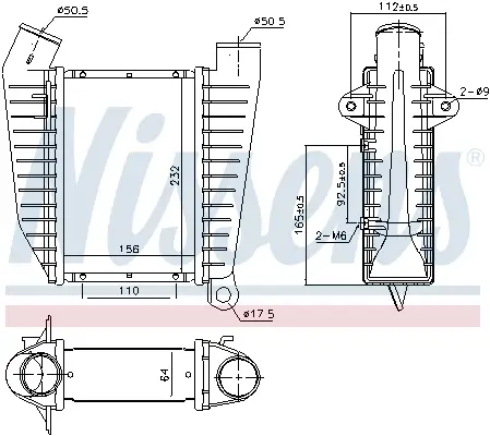 Schneller Versand NISSENS 96864 - Ladeluftkühler - ** FIRST FIT **