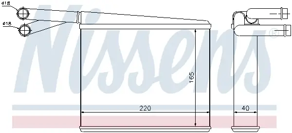 Direkt Vom Hersteller NISSENS 72043 - Wärmetauscher, Innenraumheizung