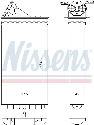 Angebot NISSENS 72655 - Wärmetauscher, Innenraumheizung - ** FIRST FIT **