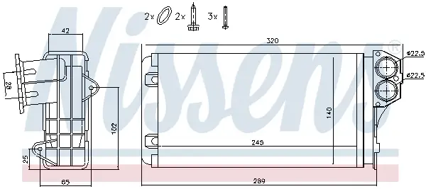 Bestseller NISSENS 72941 - Wärmetauscher, Innenraumheizung - ** FIRST FIT **