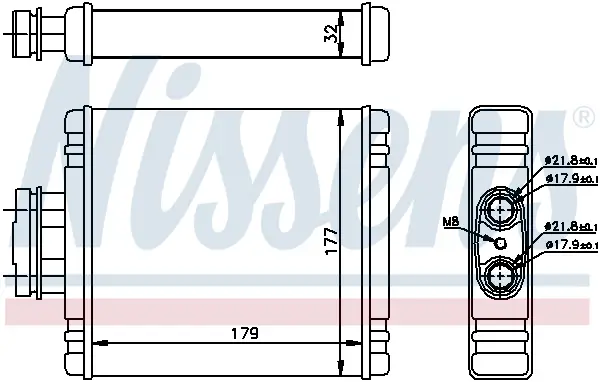 Begrenztes Angebot NISSENS 73654 - Wärmetauscher, Innenraumheizung