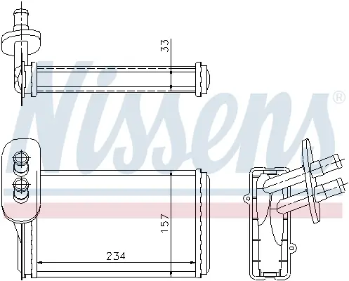 NISSENS 73962 - Wärmetauscher, Innenraumheizung Sonderangebot