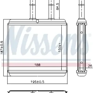 Kracherpreis NISSENS 76504 - Wärmetauscher, Innenraumheizung