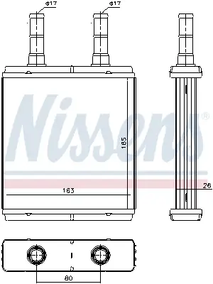 NISSENS 77613 - Wärmetauscher, Innenraumheizung Sale