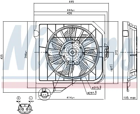 NISSENS 85091 - Lüfter, Motorkühlung Top-Preis