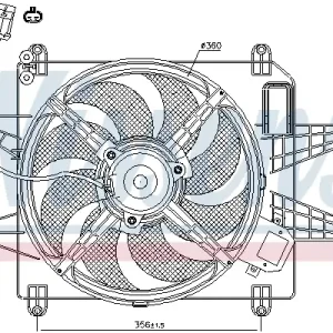 Preiswert NISSENS 85167 - Lüfter, Motorkühlung