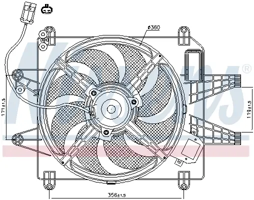 Preiswert NISSENS 85167 - Lüfter, Motorkühlung