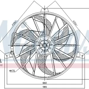 Must-Have NISSENS 85512 - Lüfter, Motorkühlung