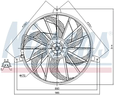 Must-Have NISSENS 85512 - Lüfter, Motorkühlung