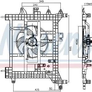 Top-Seller NISSENS 85711 - Lüfter, Motorkühlung