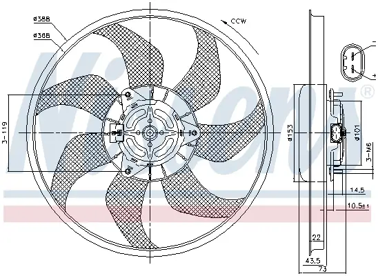 NISSENS 85776 - Lüfter, Motorkühlung Preisreduziert