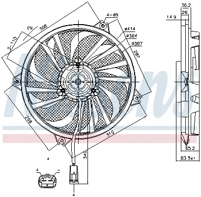 Aktuell NISSENS 85789 - Lüfter, Motorkühlung