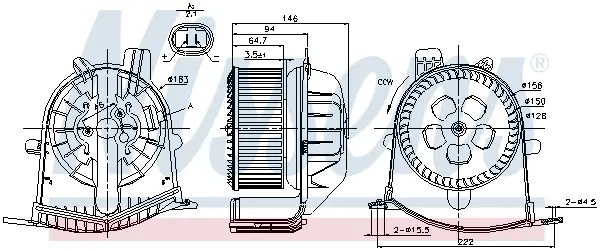 NISSENS 87038 - Innenraumgebläse Knallerangebot