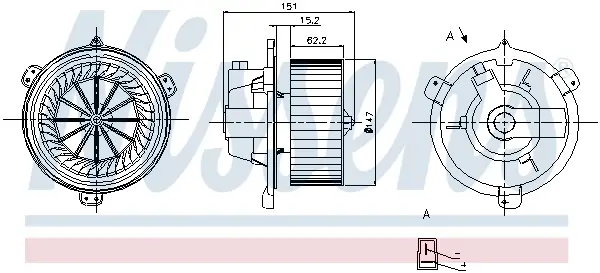 Schnäppchen NISSENS 87056 - Innenraumgebläse