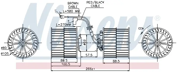Saisonangebot NISSENS 87071 - Innenraumgebläse