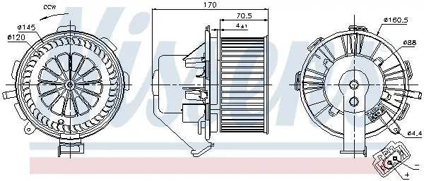 NISSENS 87105 - Innenraumgebläse Schnäppchen
