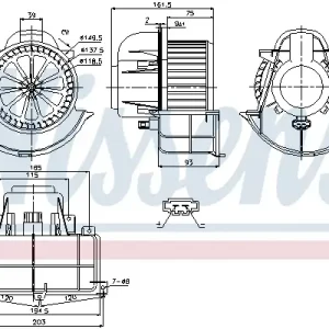 Expressversand NISSENS 87139 - Innenraumgebläse