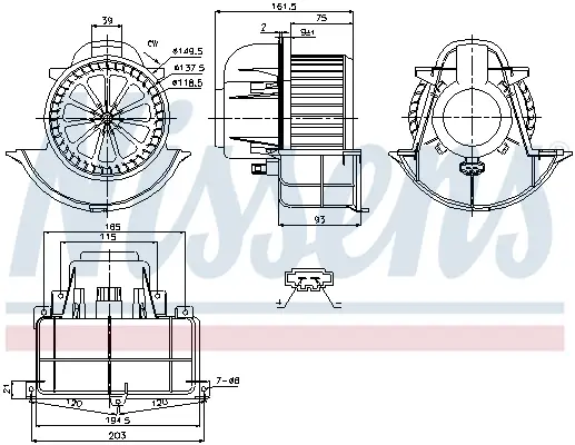 Expressversand NISSENS 87139 - Innenraumgebläse