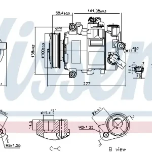 Sichere Zahlung NISSENS 89415 - Kompressor, Klimaanlage - ** FIRST FIT **