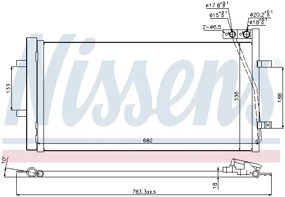 NISSENS 940255 - Kondensator, Klimaanlage - ** FIRST FIT ** Finale Aktion