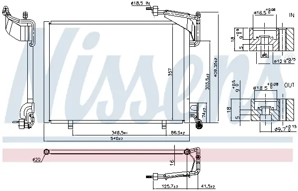 NISSENS 940528 - Kondensator, Klimaanlage Wochenendangebot