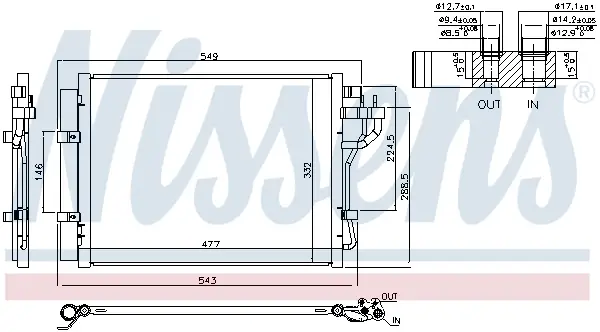 NISSENS 940592 - Kondensator, Klimaanlage - ** FIRST FIT ** Preisreduziert