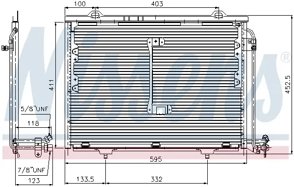 NISSENS 94284 - Kondensator, Klimaanlage Zertifiziert