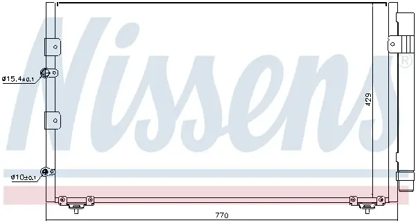 Sichere Zahlung NISSENS 94608 - Kondensator, Klimaanlage - ** FIRST FIT **