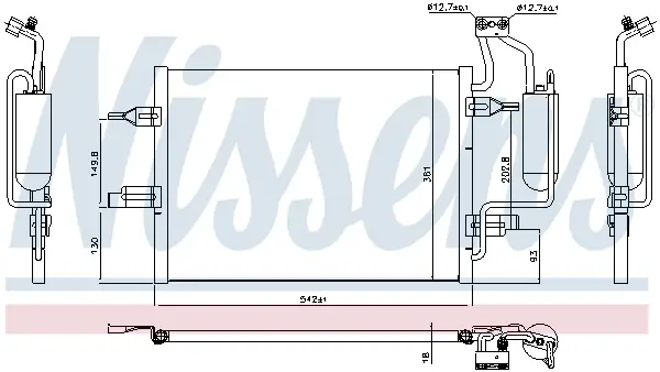 NISSENS 94624 - Kondensator, Klimaanlage - ** FIRST FIT ** Neu