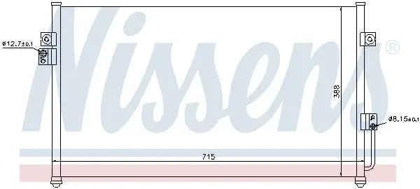 Garantierte Lieferung NISSENS 94634 - Kondensator, Klimaanlage