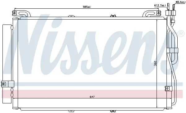 NISSENS 94645 - Kondensator, Klimaanlage Knallerangebot
