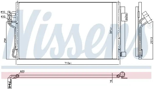 NISSENS 94674 - Kondensator, Klimaanlage - ** FIRST FIT ** Begrenztes Angebot