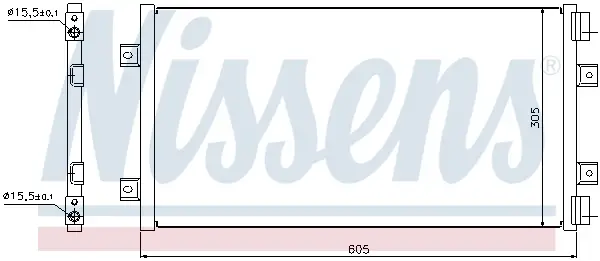 Günstig NISSENS 94811 - Kondensator, Klimaanlage