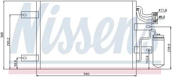 Kracherpreis NISSENS 94882 - Kondensator, Klimaanlage - ** FIRST FIT **