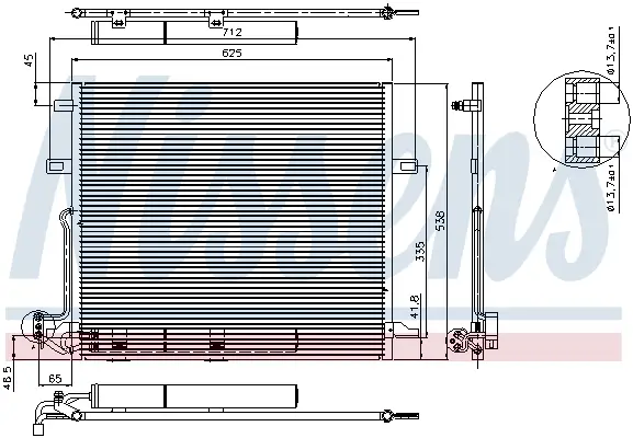 NISSENS 94897 - Kondensator, Klimaanlage - ** FIRST FIT ** Geprüft