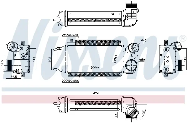 NISSENS 96228 - Ladeluftkühler - ** FIRST FIT ** Sofort Bestellen