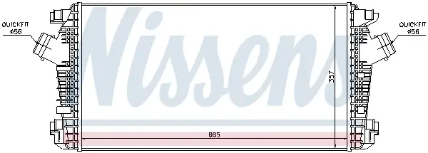Neue Kollektion NISSENS 96557 - Ladeluftkühler - ** FIRST FIT **