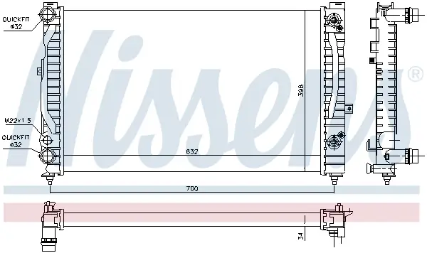 NISSENS 60229 - Kühler, Motorkühlung - ** FIRST FIT ** Top-Angebot
