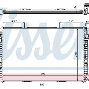 NISSENS 60322 - Kühler, Motorkühlung Heißes Angebot