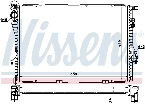 NISSENS 60603A - Kühler, Motorkühlung - ** FIRST FIT ** Preisreduziert