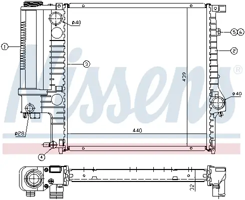 NISSENS 60623A - Kühler, Motorkühlung Neu Im Sortiment