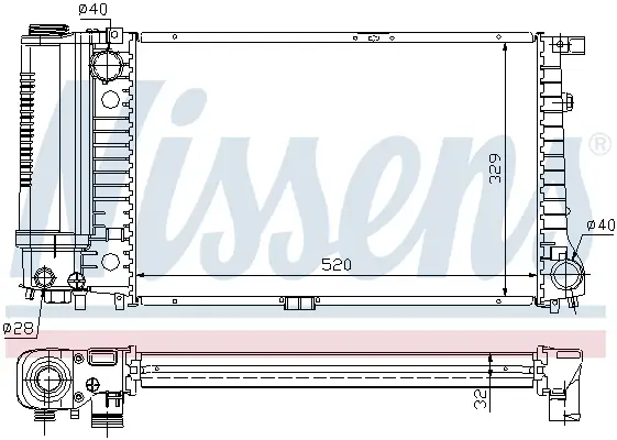 NISSENS 60736A - Kühler, Motorkühlung - ** FIRST FIT ** Top-Seller