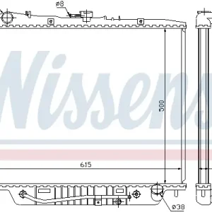 NISSENS 60852 - Kühler, Motorkühlung Kracherpreis