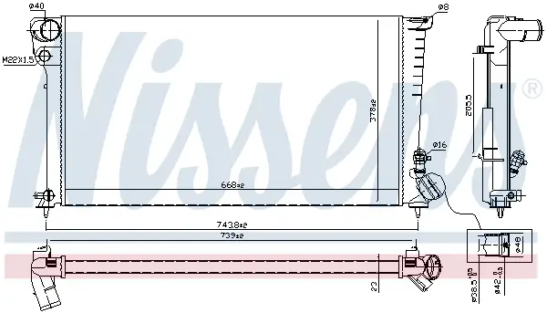 NISSENS 61315 - Kühler, Motorkühlung - ** FIRST FIT ** Top-Angebot